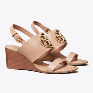 Tory Burch Women's Miller Metal 65mm Wedge Sandals